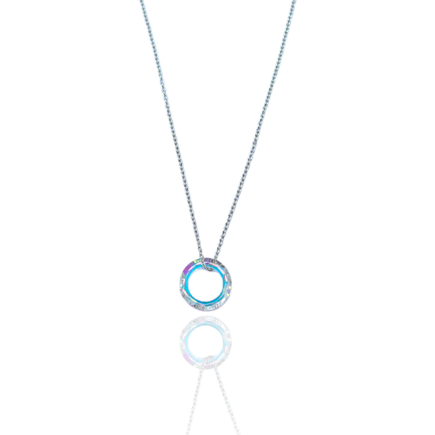 Crystal 92.5 Sterling silver Pendant Chain