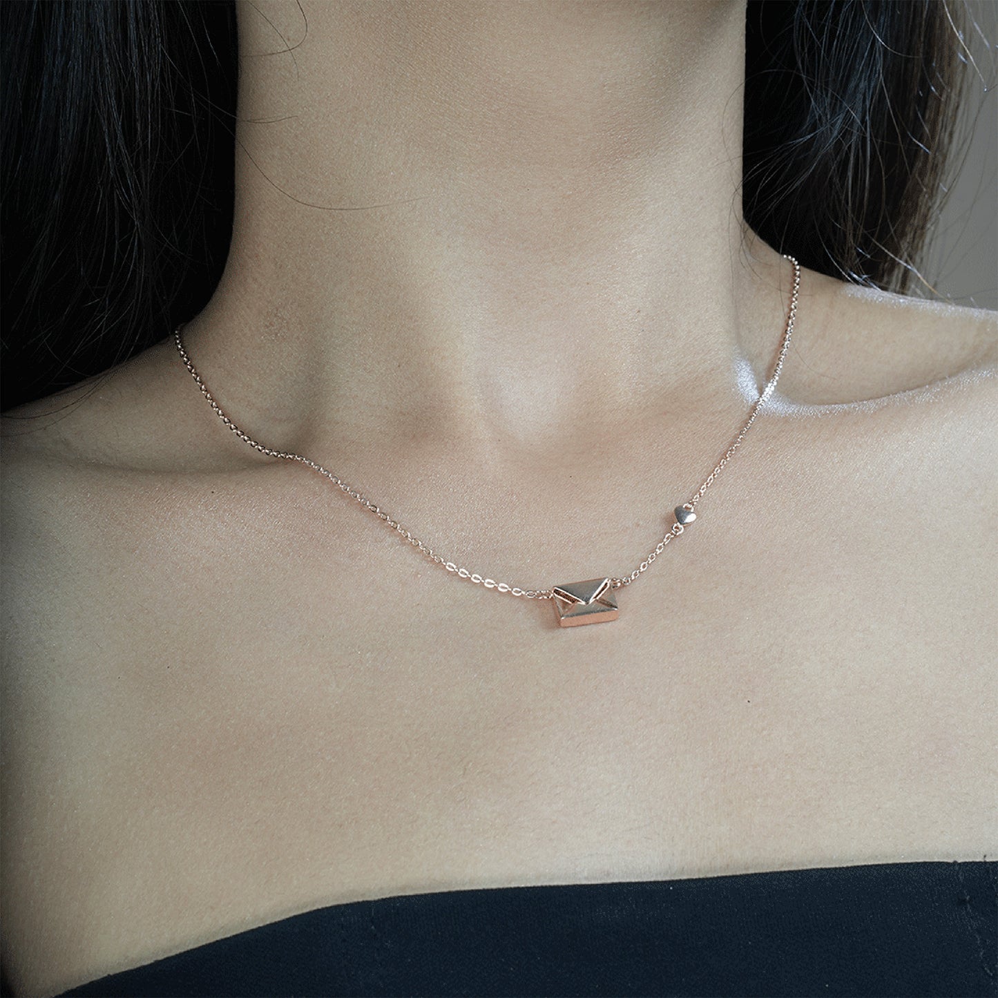 Envelope necklace pendant