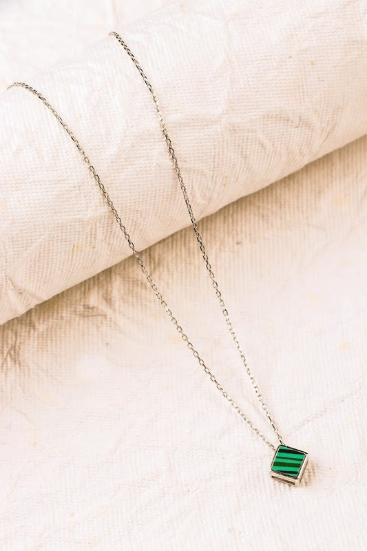 Emerald green necklace