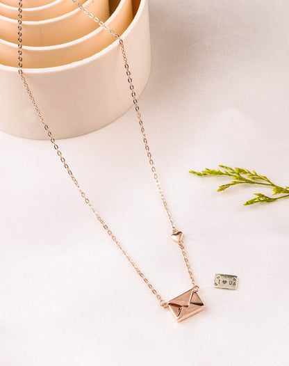 Envelope necklace pendant