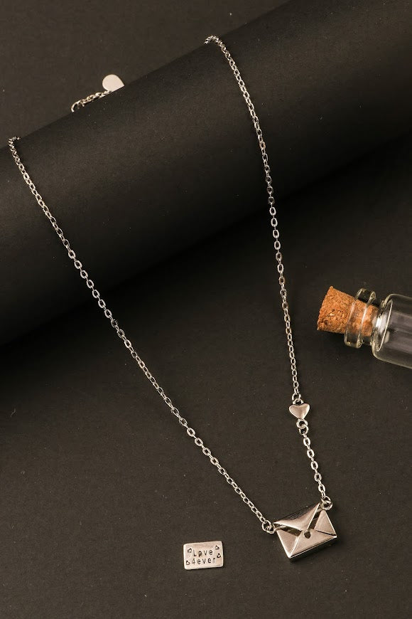 Envelope necklace pendant