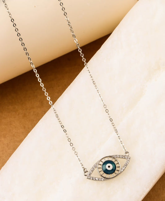 Evil eye pendant chain