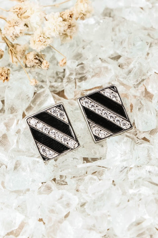 Zircon black studs