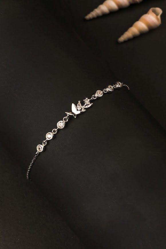 Butterfly chain bracelet